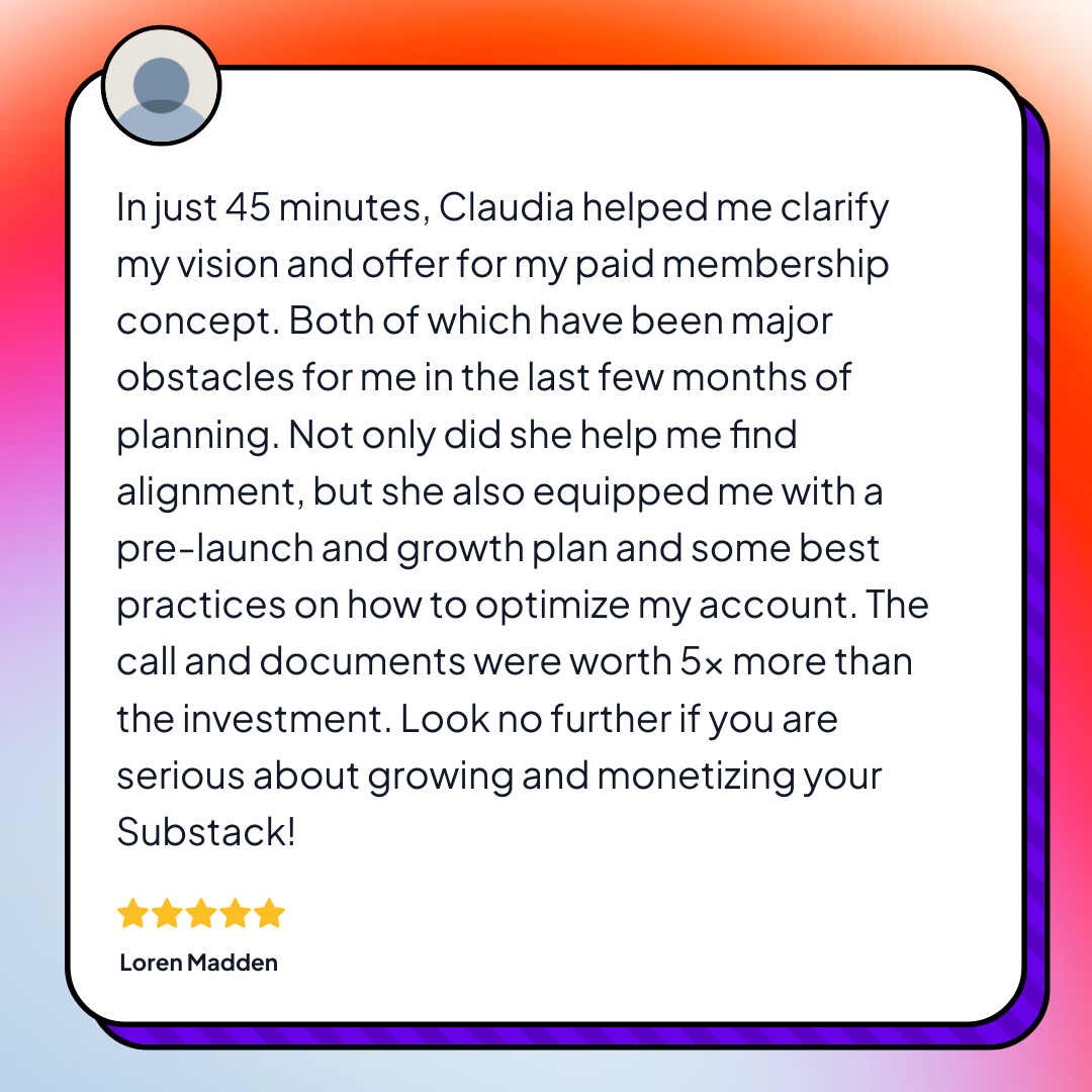 Review by Loren Madden — Coaching client